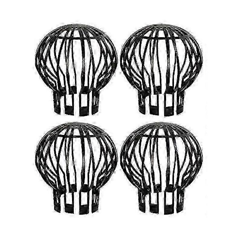 4pcs Gutter Guard Downspout Filter Strainer for Leaf Debris Prevention