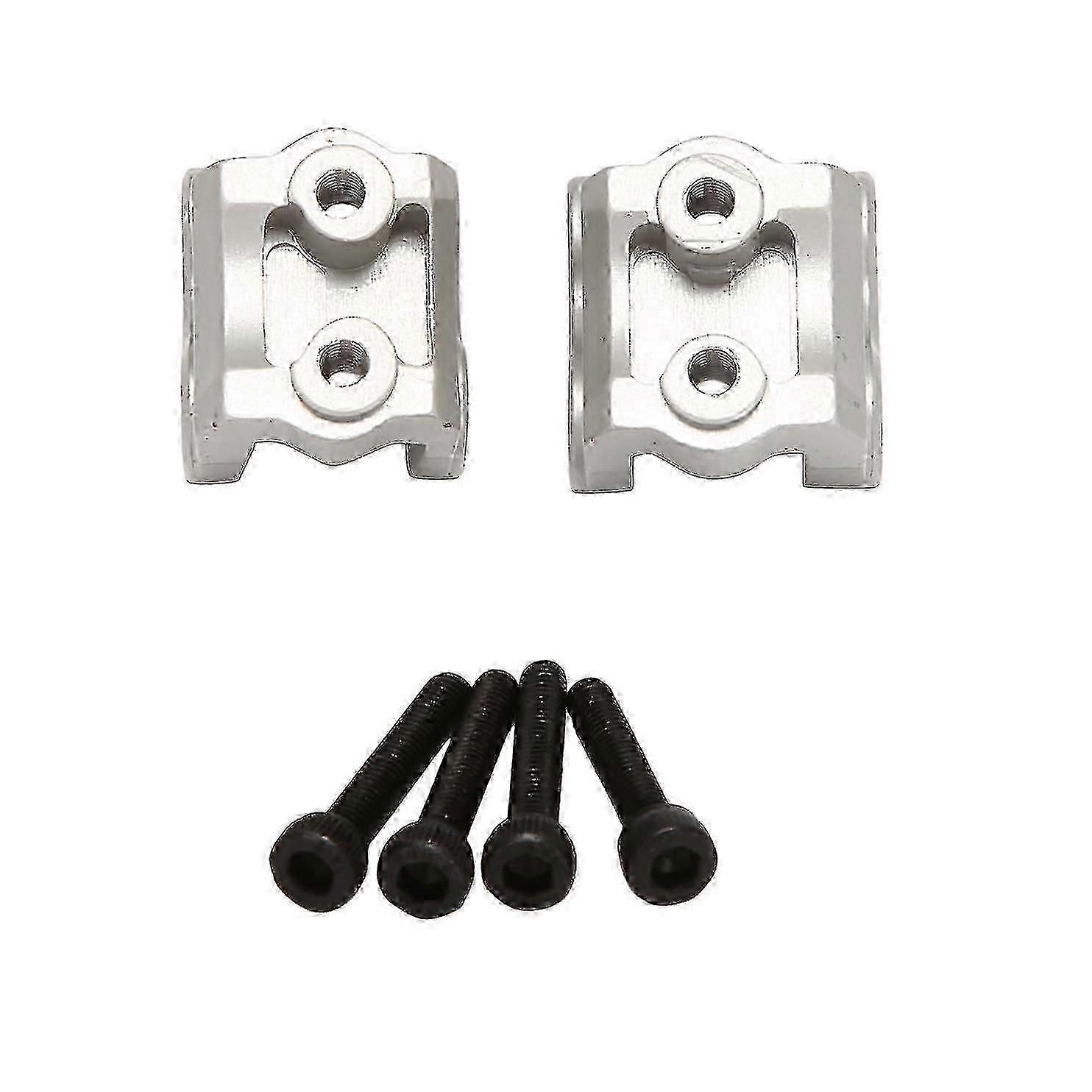 2pcs Front And Rear Axle Pull Code Compatible With Axial Rbx10 Ryft Rc Silver
