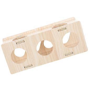 Houten tunnelspeelgoed voor cavia's en hamsters (5 stuks)