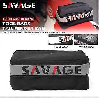 Tail Bags Bagskærm Pack Værktøjstaske Til HONDA CRF CR XR 125 230 250 300 400 650 Universal Motorcykel Dirt Pit Bike Værktøj Opbevaring