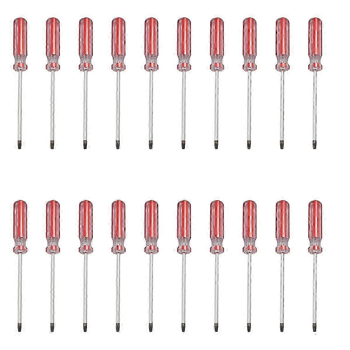20X Plastic Handle T20 Security Torx Screwdriver Hand Tools