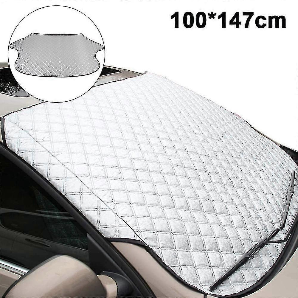 Auto Windschutzscheibe Schneedecke, Auto Windschutzscheibe Schnee Eis Abdeckung, Schnee, Eis, Sonne