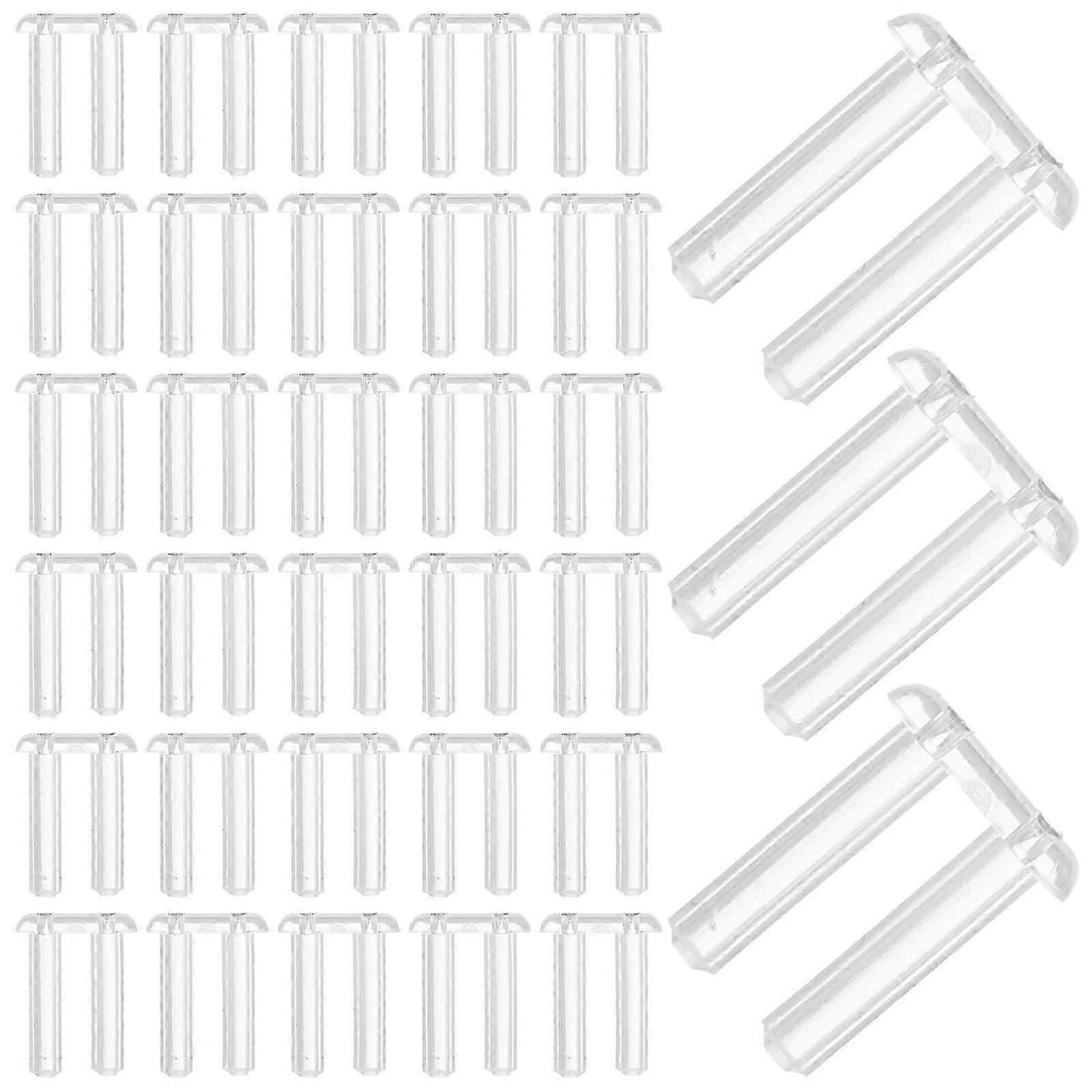 200pcs Rimless Frames Sleeves Plastic Compression Sleeves Spare Compression Buckle