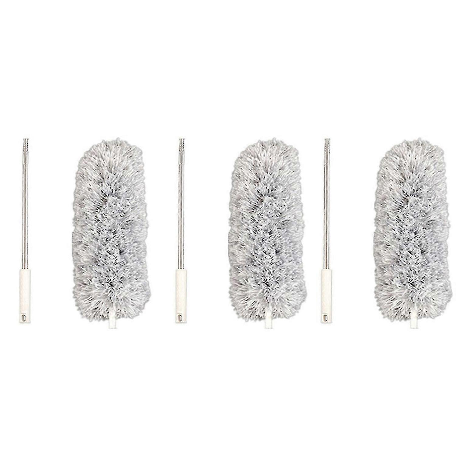 microfiber duster, retractable crevice dusting tool, Gray