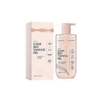 Clear Self Tanning Gel, No Transfer Self Tanner for Body Dark, Lightweight Fast Drying Tan Gel 400ml