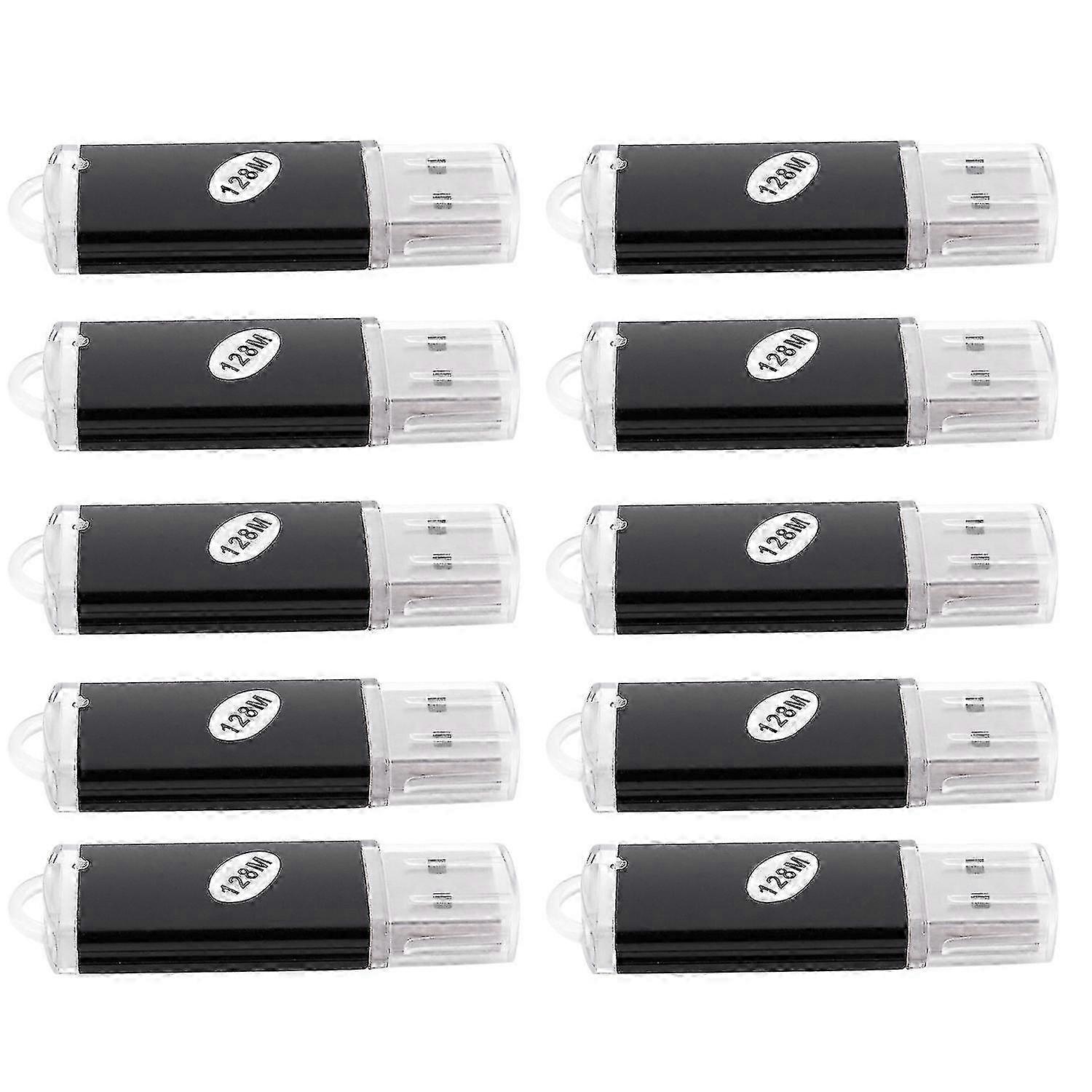 10 X Usb Memory 2.0 Memory Stick Flash Drive 128mb