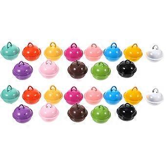 Colorful Pet Bell Pendants for Decor with 50Pcs Metal Bells Set