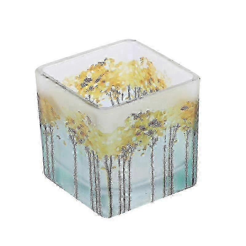 1pcs Home Decorations, Square Glass Candlestick