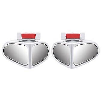 WhiteCar Blind Spot Mirror, 2 Pack Universal Car Blind Spot Mirror Direito + Esquerda HD Auxiliar Espelho Vidro Grande Angular Espelho Retrovisor para Carro
