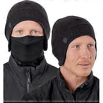 SZTXJ Helmmuts Beanie met Masker - Fietsen, Hardlopen, Motor & Bouw Fleece Wintermuts Skull Cap Thermische Hoofddeksels Oorwarmer. Koud weven
