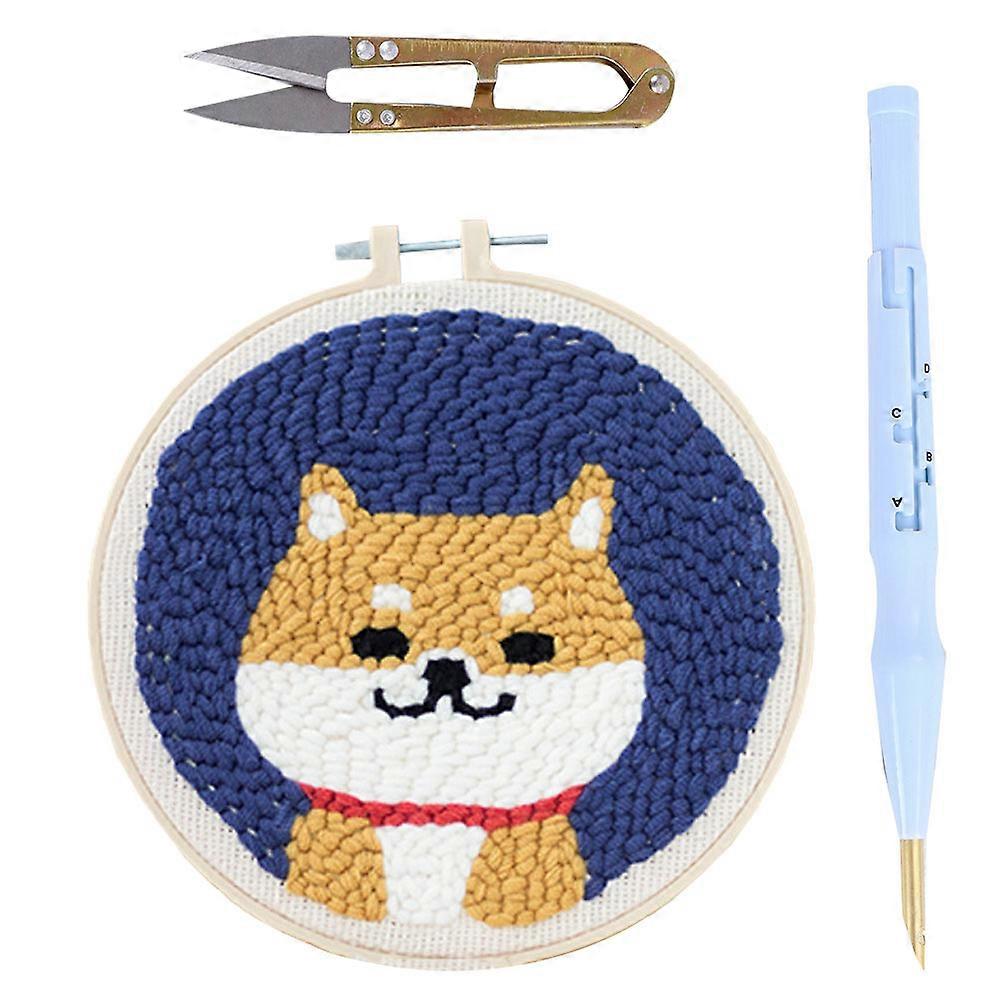 Punch Embroidery Kit for Beginners Embroidery Tools Kit 1Set