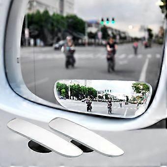 2pcs Car Mirror 360 Degree Wide Angle Convex Blind Spot Mirror Parking Auto Motorcycle Rear View Adjustable Mirror AccessoriesMotor Vehicle Mirrors