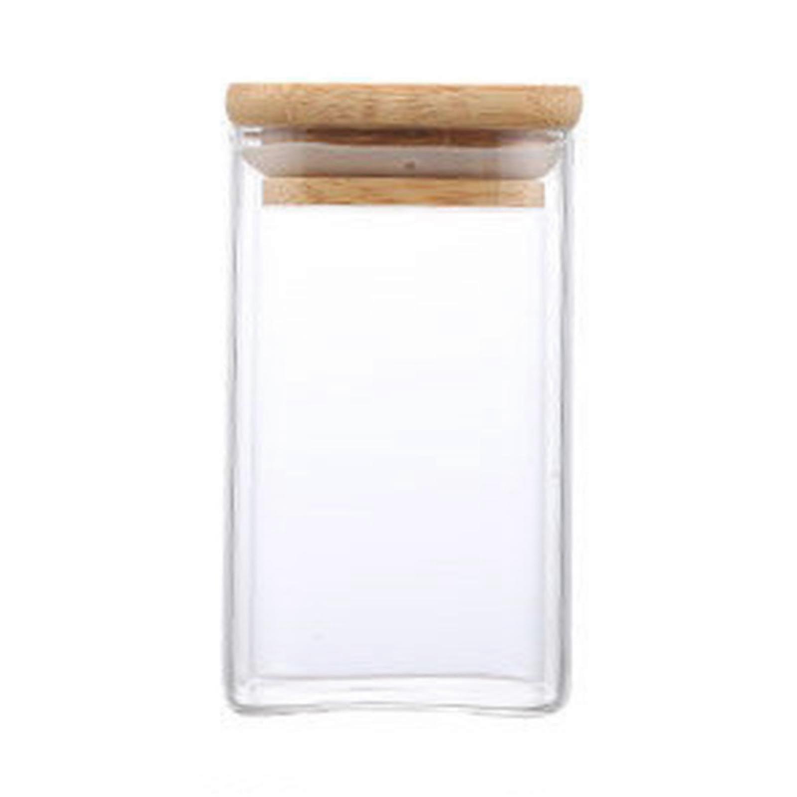 Transparent Square Airtight Jar