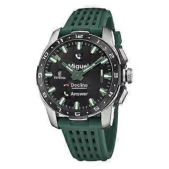 Festina Gents Connected Full D Green 44mm Titanium Smart Watch F23305-1