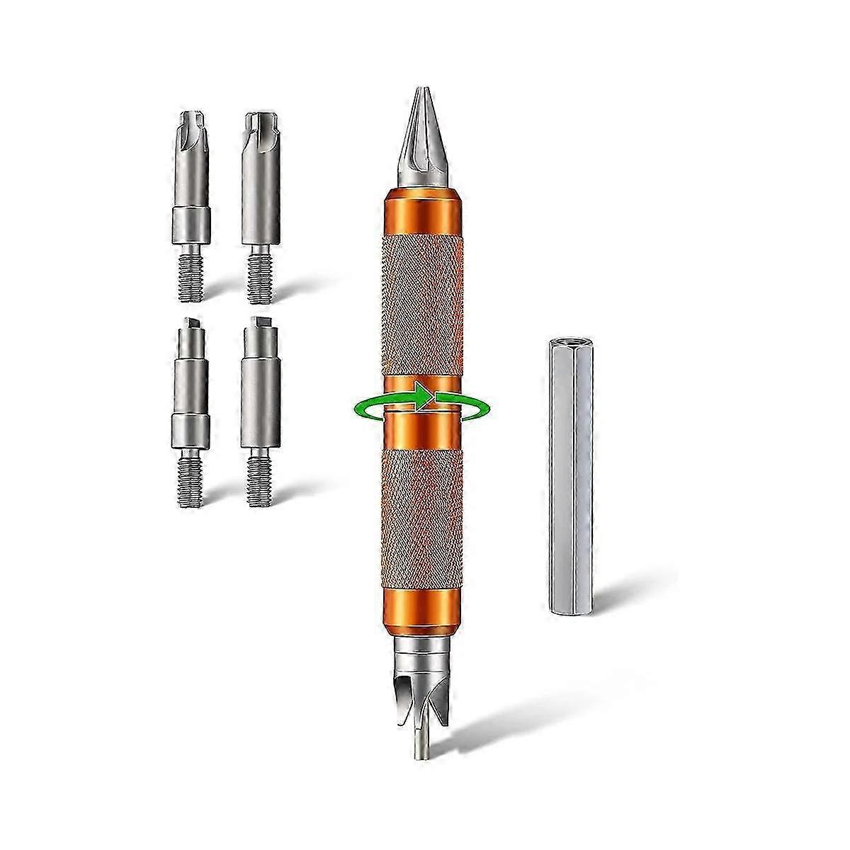 Multitool with Drill Hex Adapter Case Chamfer Deburring Hand Tools for Reloading for Removing Crimps