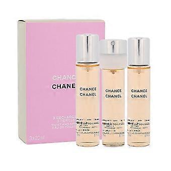 Chanel CHANCE eau de toilette spray twist & spray 3 refills 3 x 20 ml
