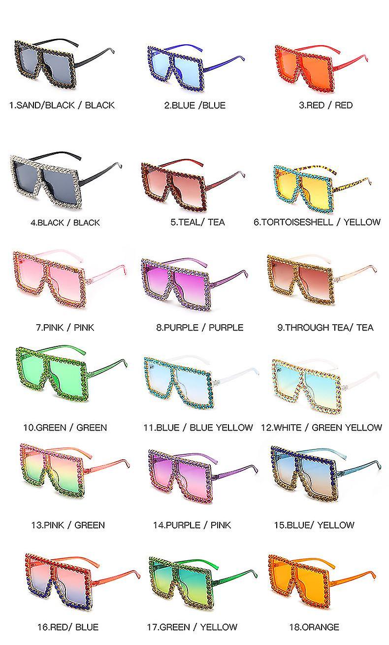 Cool Big Square Solbriller Til Kvinder Uv400