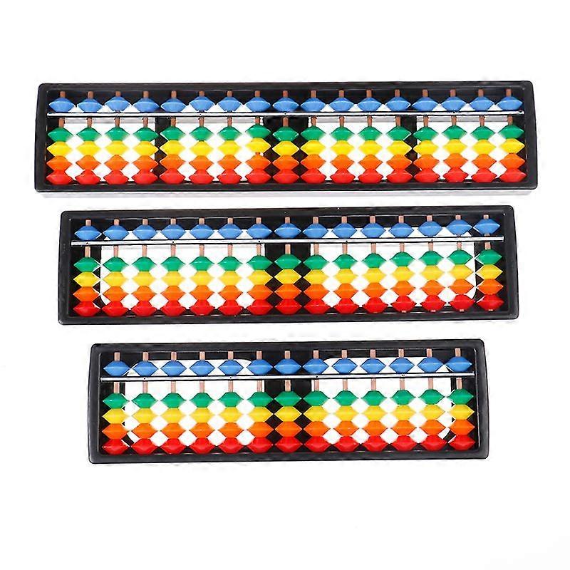 Portable 13/15/17 Column Abacus Arithmetic Soroban School Math Learning Tool