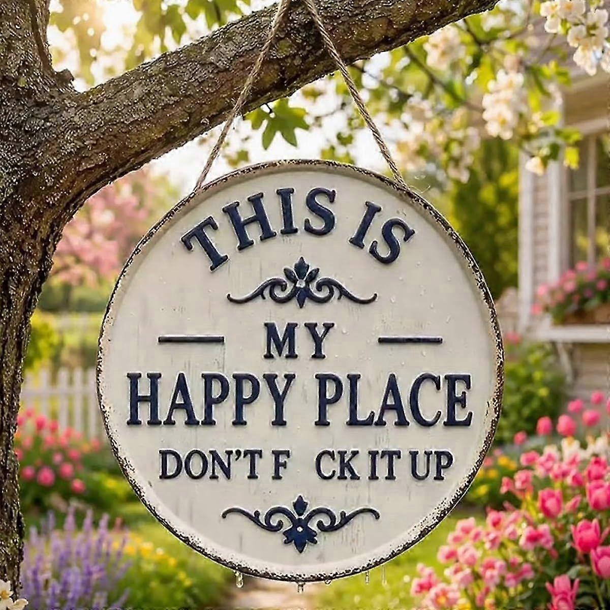 Bold Humor Round Tin Wall Decor Sign