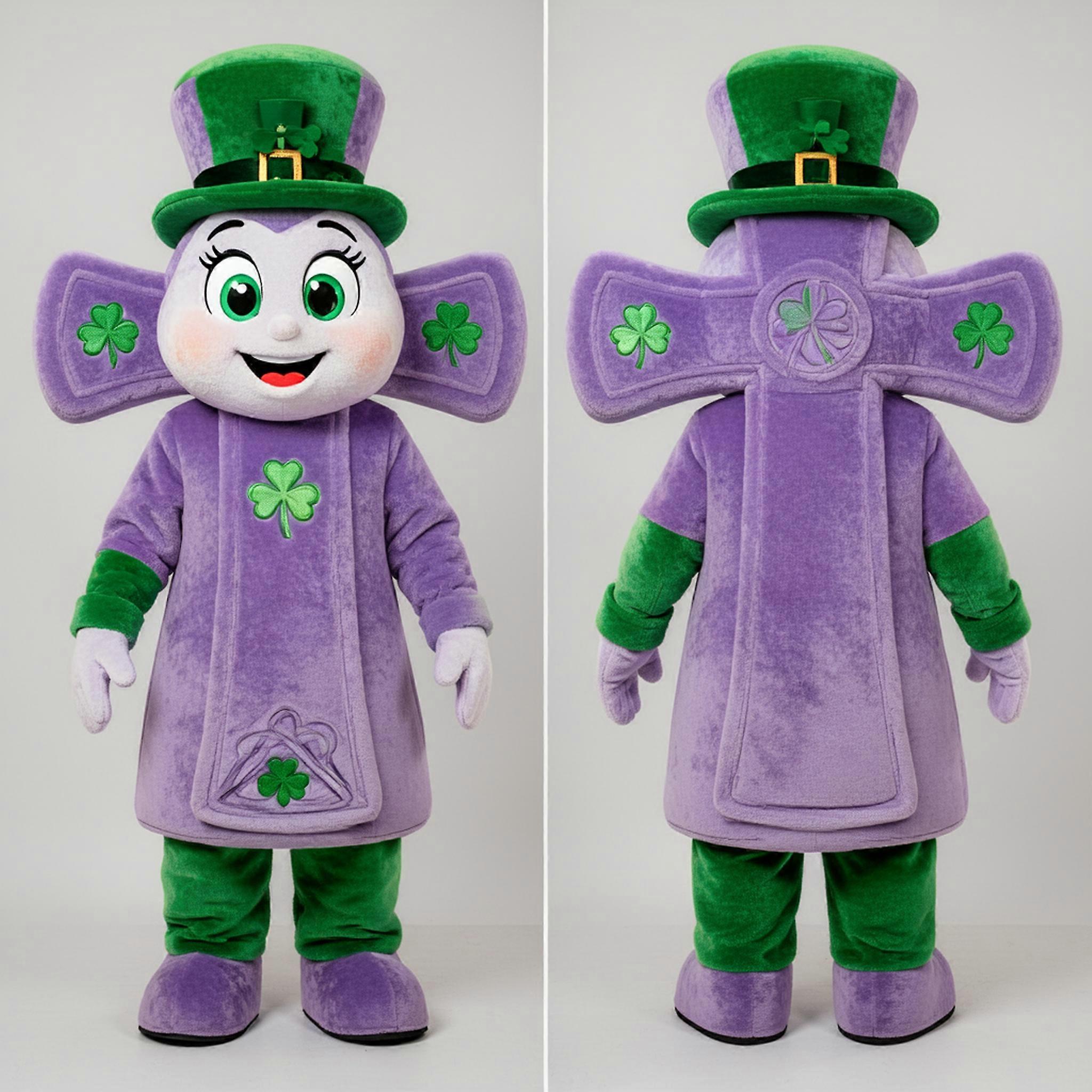 MASTICOT Lavender Broad Shouldered Celtic Cross Mascot