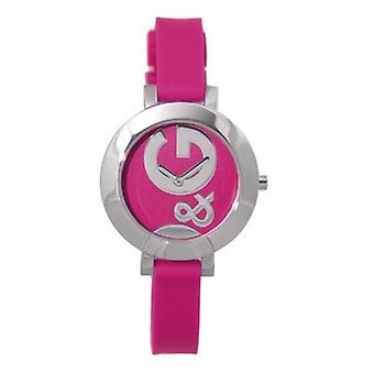 D&g hoop-the Quartz Analog Woman Watch with Cowskin Bracelet DW0664