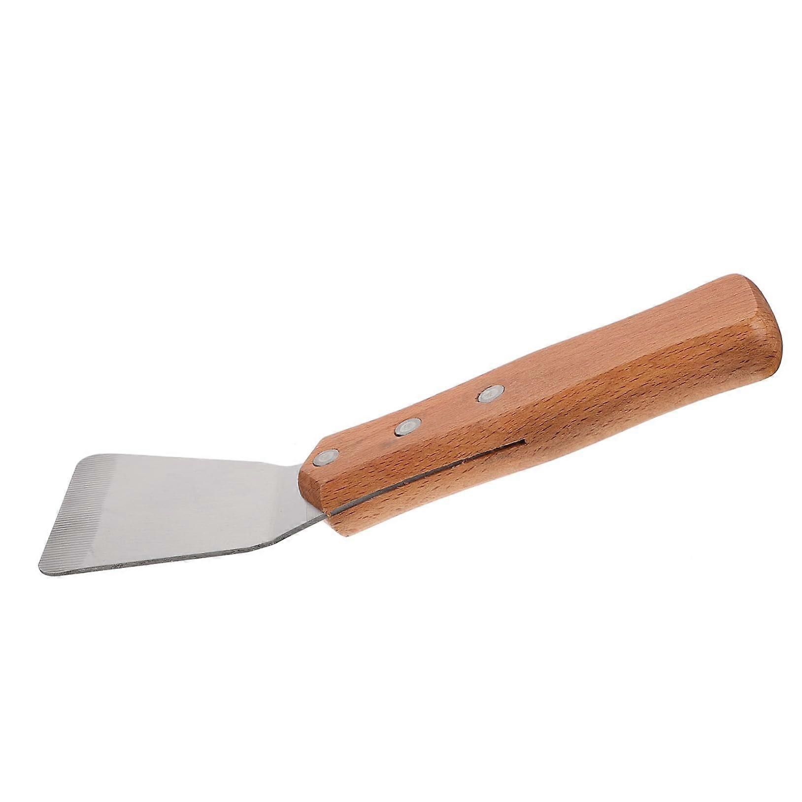 Griddle Scraper Spatula 2 in 1 BBQ Grill Scraper Multipurpose Cooking Tool