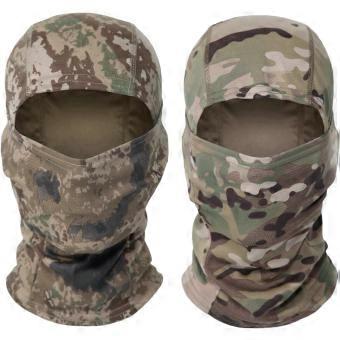 2Pcs Camouflage Balaclava,Lightweight Duick-Drying Camouflage Hood, Balaclava Ski Mask for Sports, Cycling, Hunting, Airsoft, and Outdoor Activities