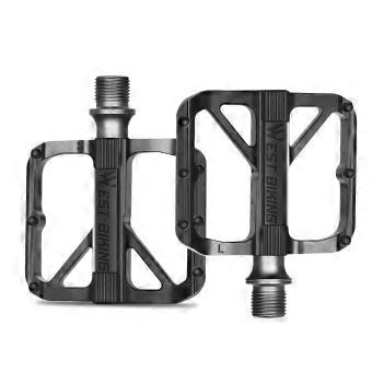 Ultralight Aluminum Alloy Bicycle Pedals 3 Bearings Bike Pedals AntiSlip Waterproof Flat Wide Bike