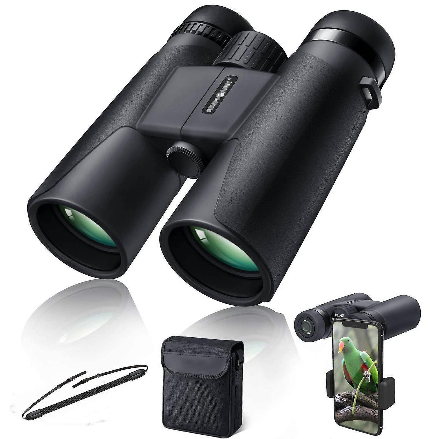 10x42 Compact Waterproof Binoculars