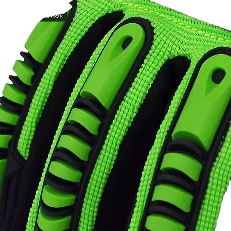 High-vis Waterproof Oil-resistant Anti-cut Men's Gloves For Outdoor Camping And Cycling