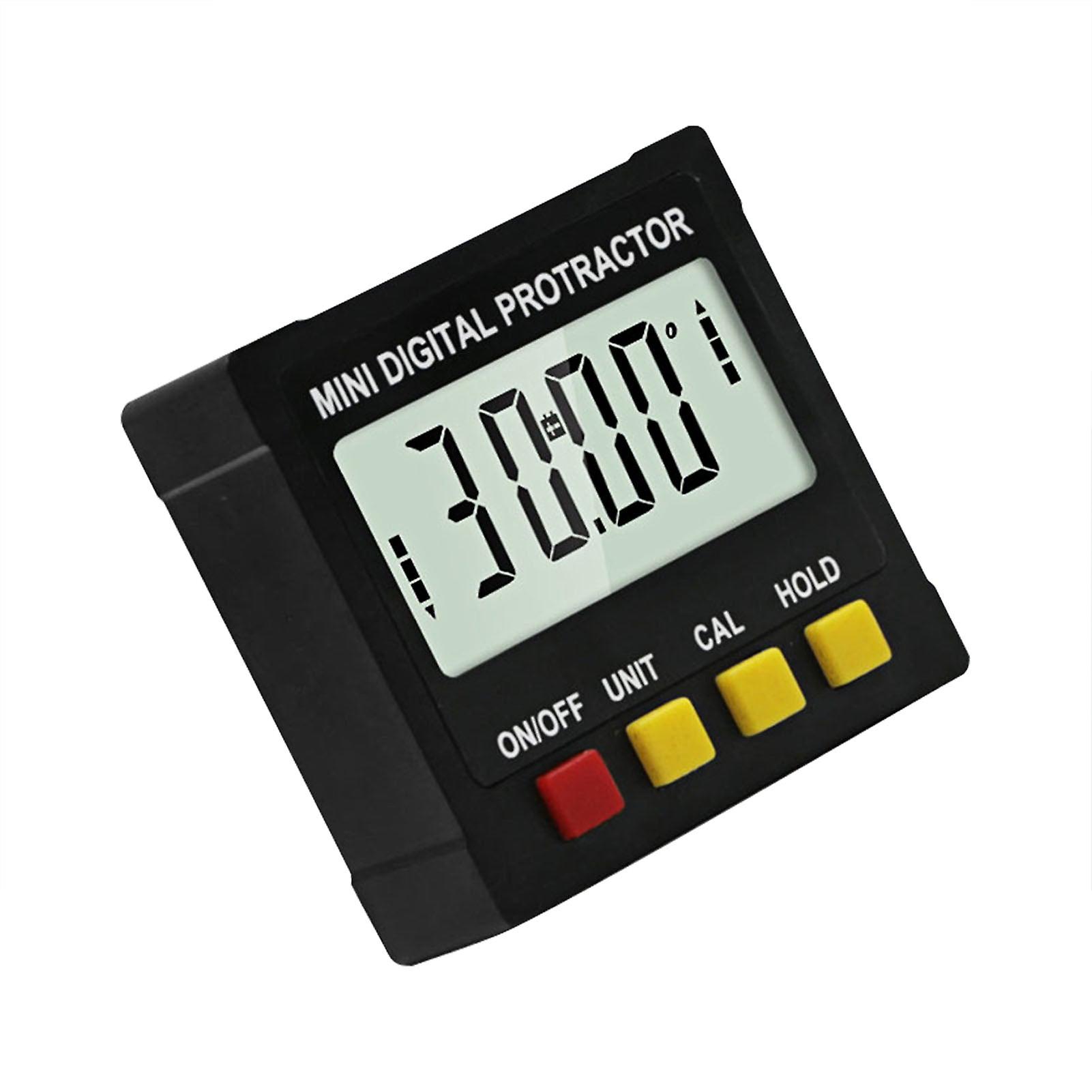 Digital Level Angle Gauge Angle Finder Protractor Inclinometer Level Box With Magnet Rotatable Backlit Display Data Hold