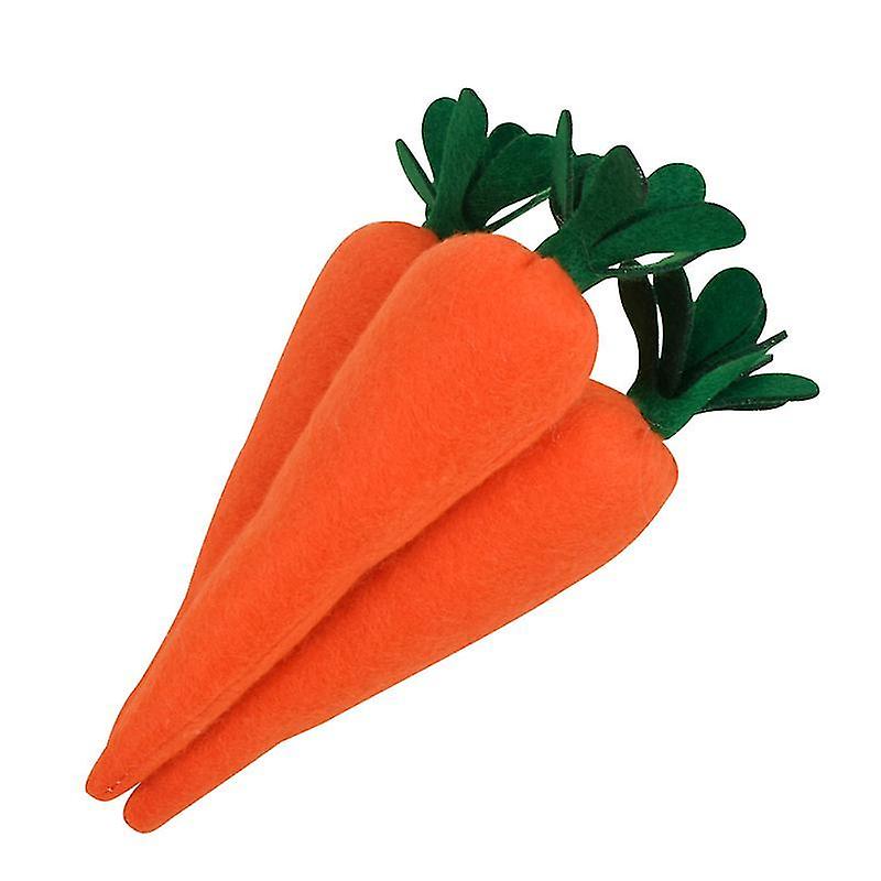 19X4.5cm Assorted Color Special Occasion Card Boxes & Holders 3pcs Easter Carrot Decorations Artific
