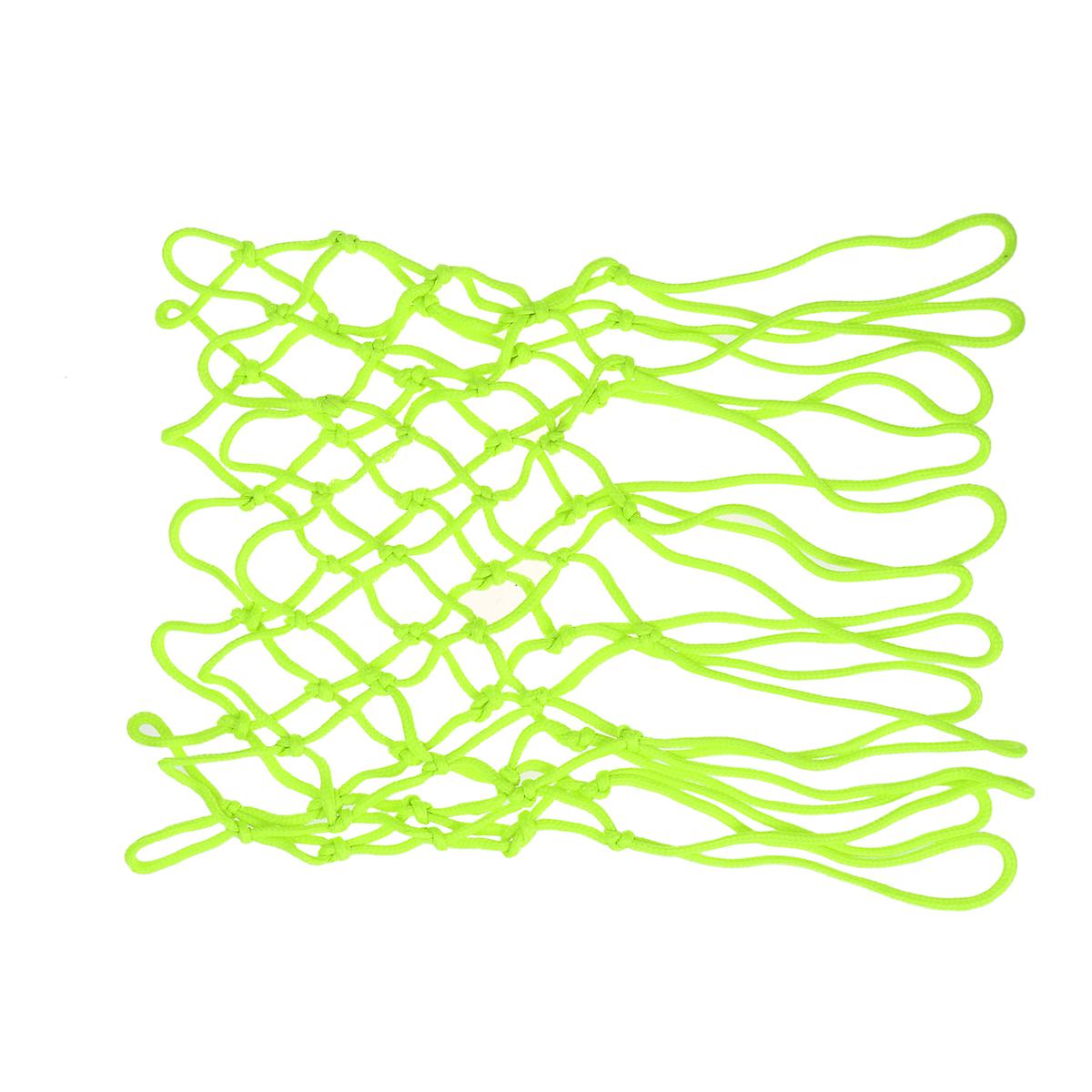 Night Glowing Luminous Basketball Net Nylon Braided Standard Professional Basketball Net Heavy Duty Thick Net Basketball Net (Green)