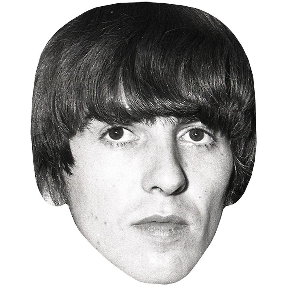 George Harrison (BW) Celebrity Mask, Flat Card Face