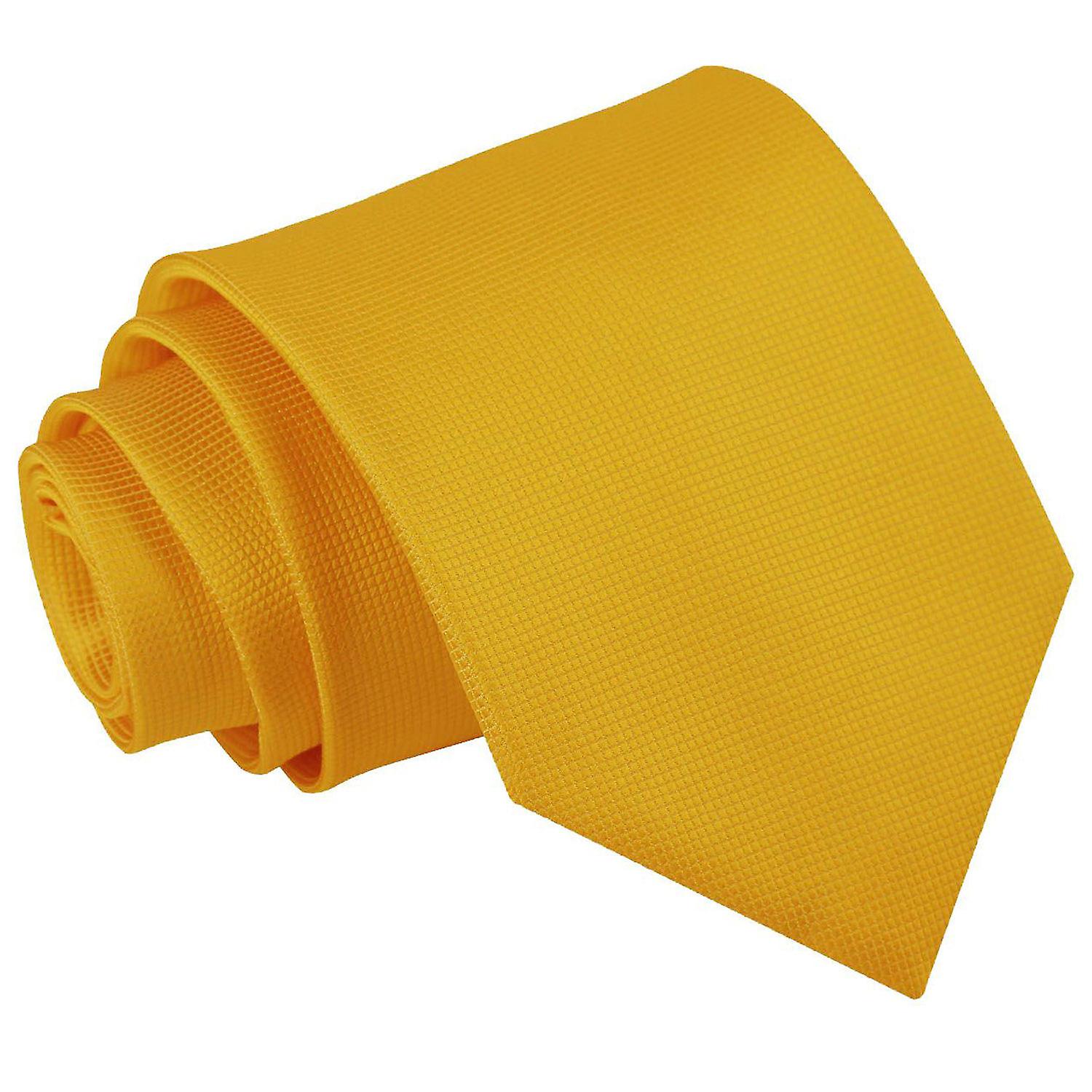 Sunflower Gold Solid Check Tie