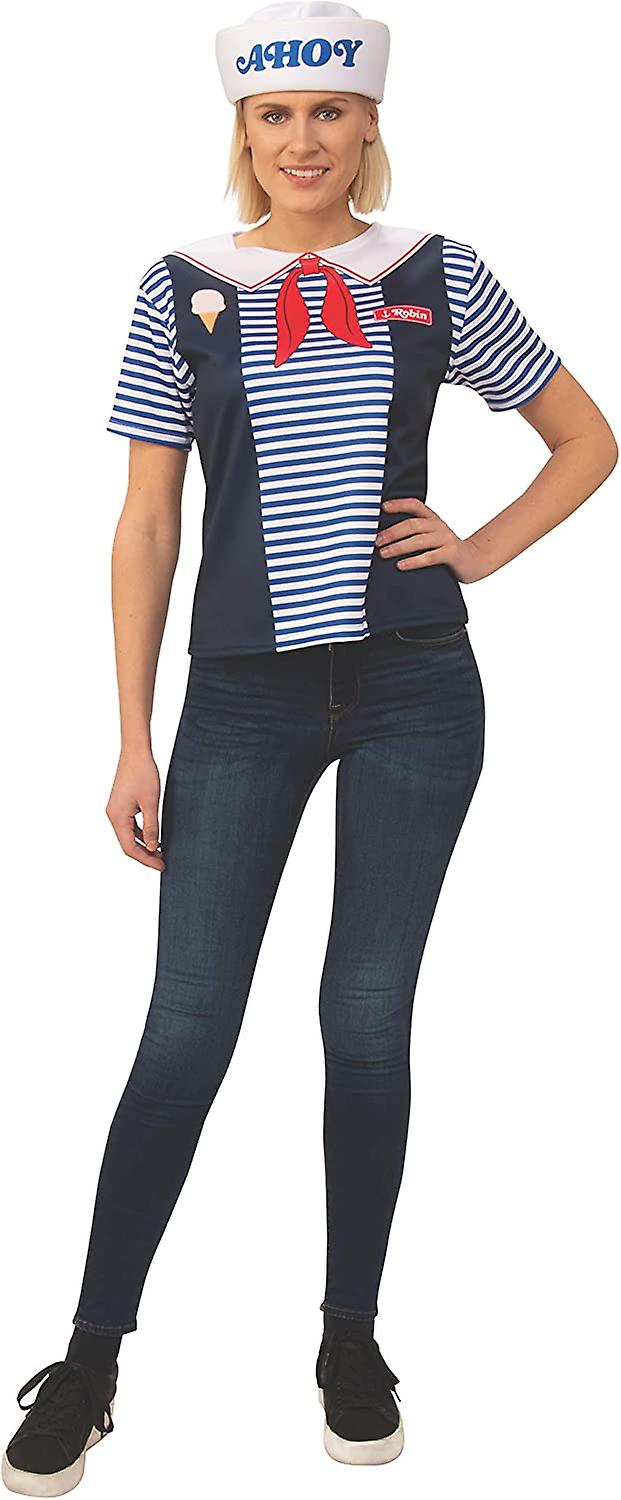 Stranger Things Costume Womens Robin's Scoops Ahoy Uniform