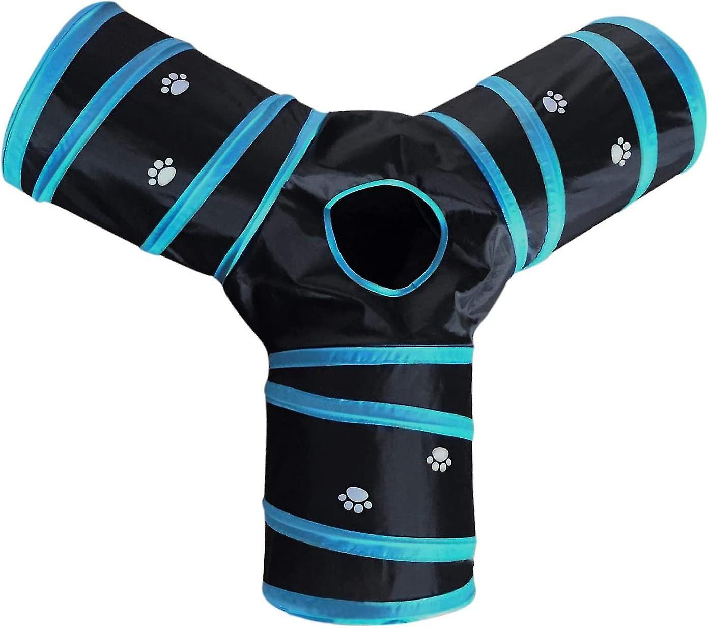 3 Way Foldable Tunnel Light Polyester Cat Dog Cat Toy Indoor Cat Toy Cat Puppy @bugu