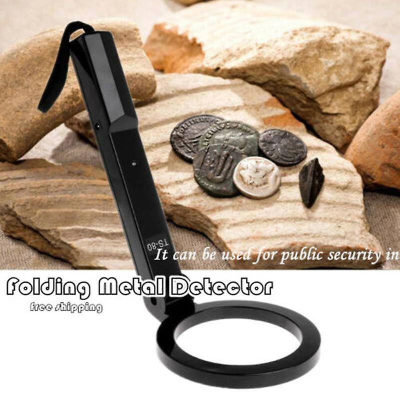 Folding Hand-Held Metal Detector Gold Digger Hunter Finder Sensitive