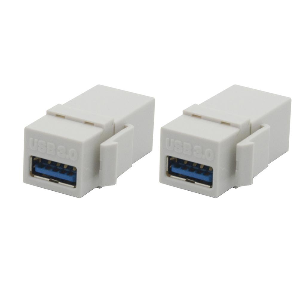 USB 3.0 Keystone Jack Inserts Pack de 2 adaptateurs USB vers USB femelle à femelle