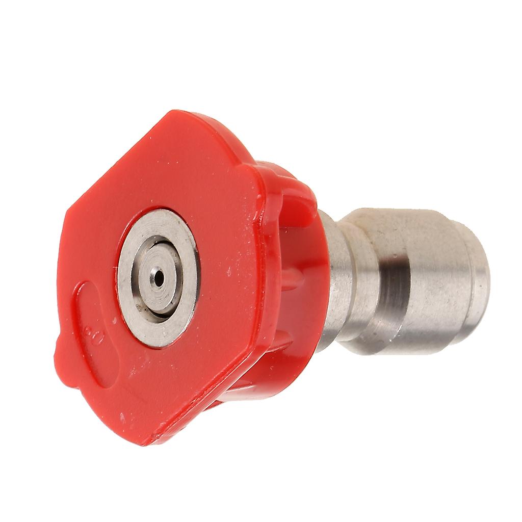 1/4 Quick Connection Design Pressure Multiple Degrees Washer Spray Nozzle Red 0 degrees