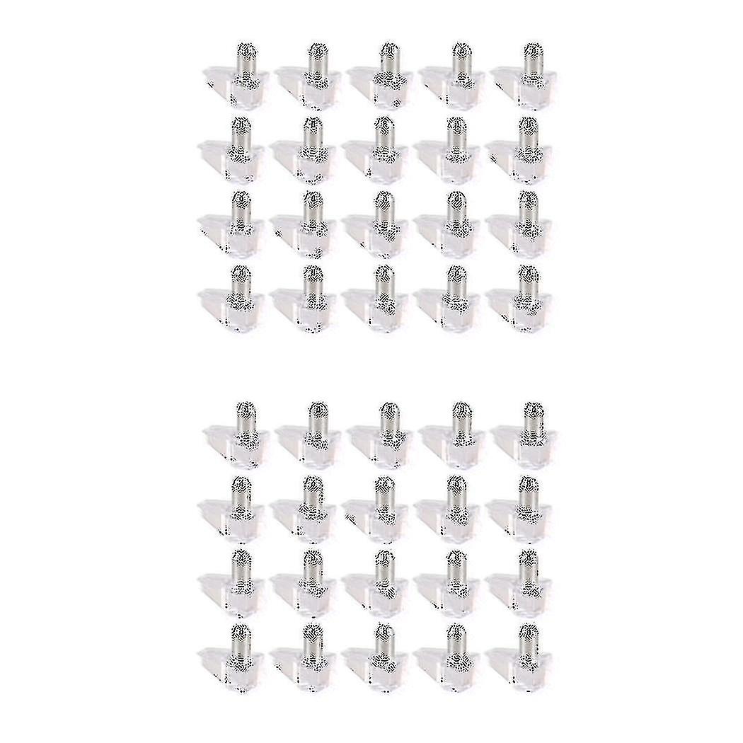 5 Mm Pin Shelf Support Shelf Studs Strong Support 40 Pcs, Transparent