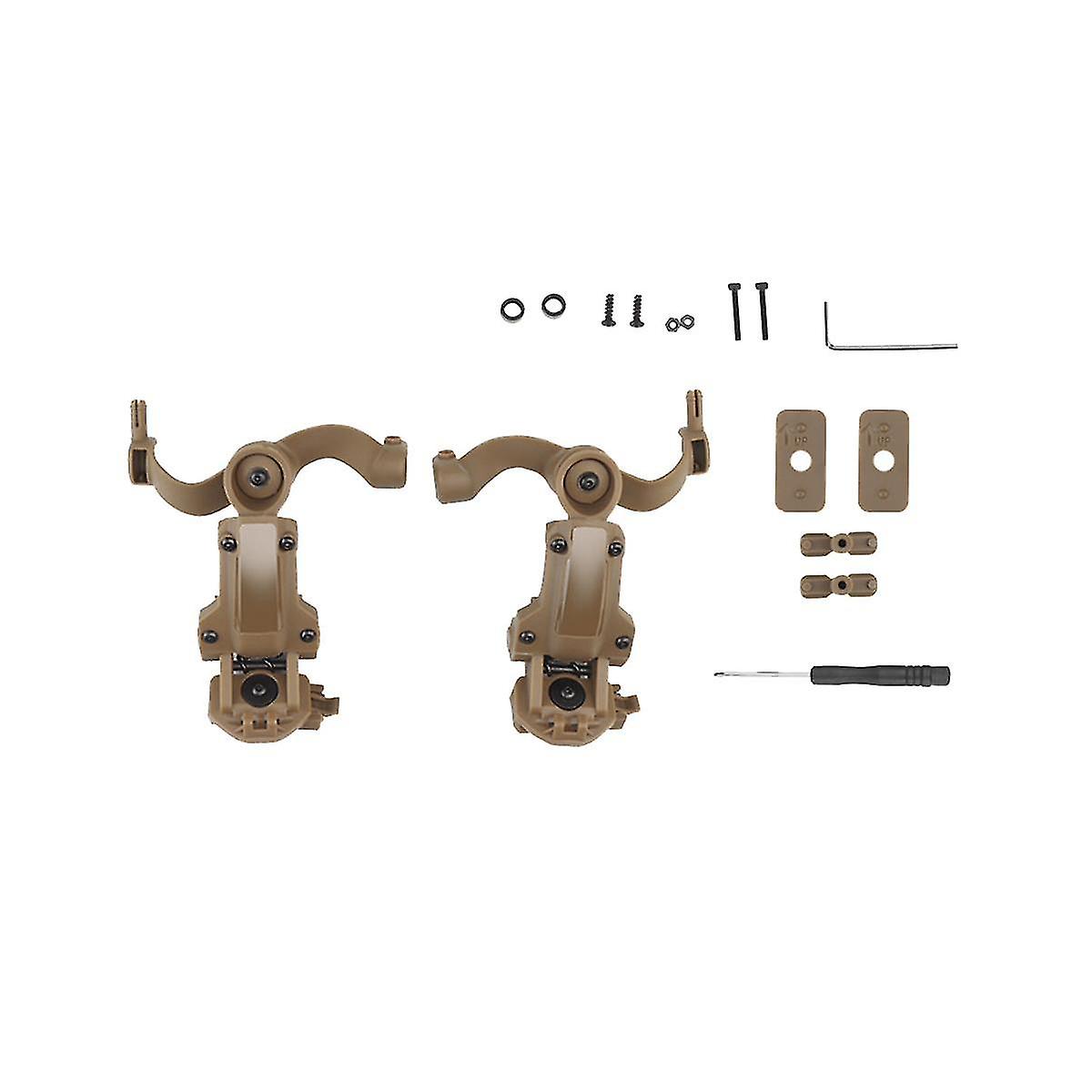 Headset Rail Mount Bracket 360 Rotation Headset Helmet Guide Adapter Fit For Ops Core Arc And Rail