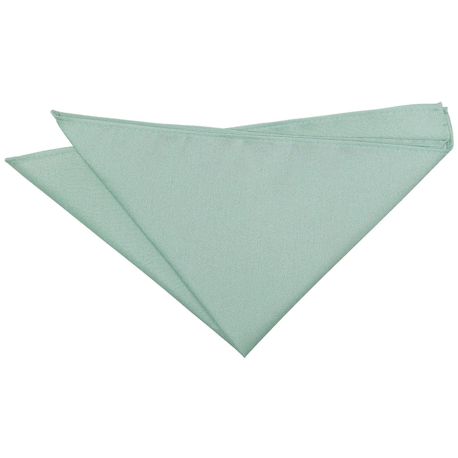 Dusty Green Plain Shantung Pocket Square