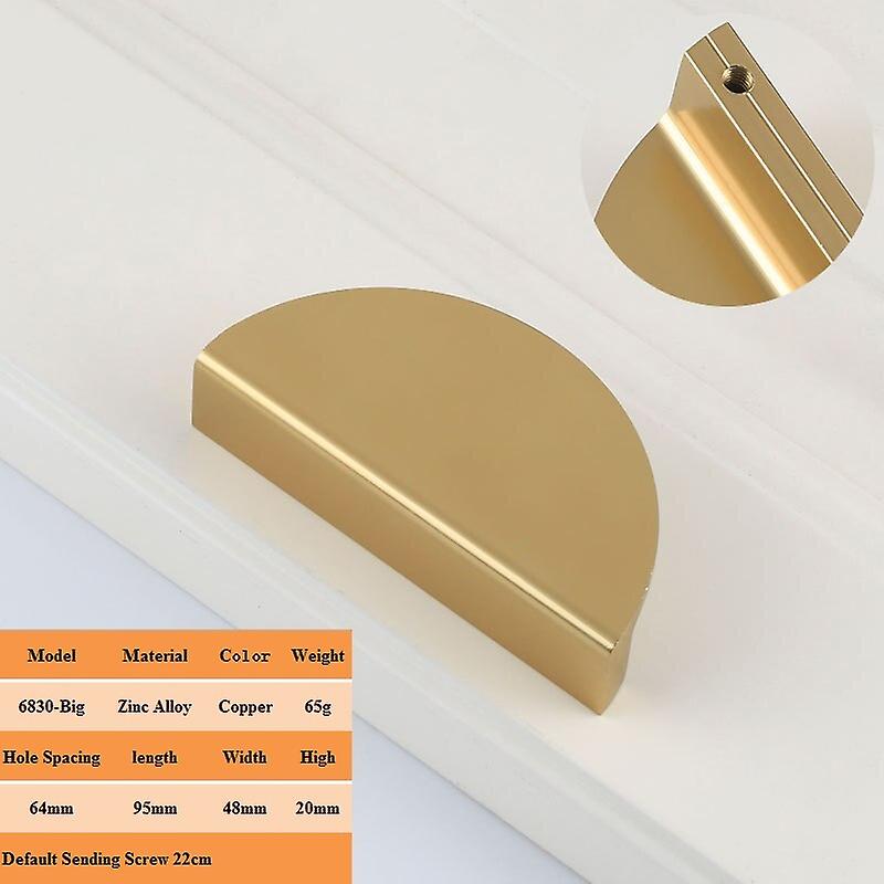 Modern Golden Embedded Cabinet Handle Square Drawer Knob Hardware Furniture Accessories Door Pulls