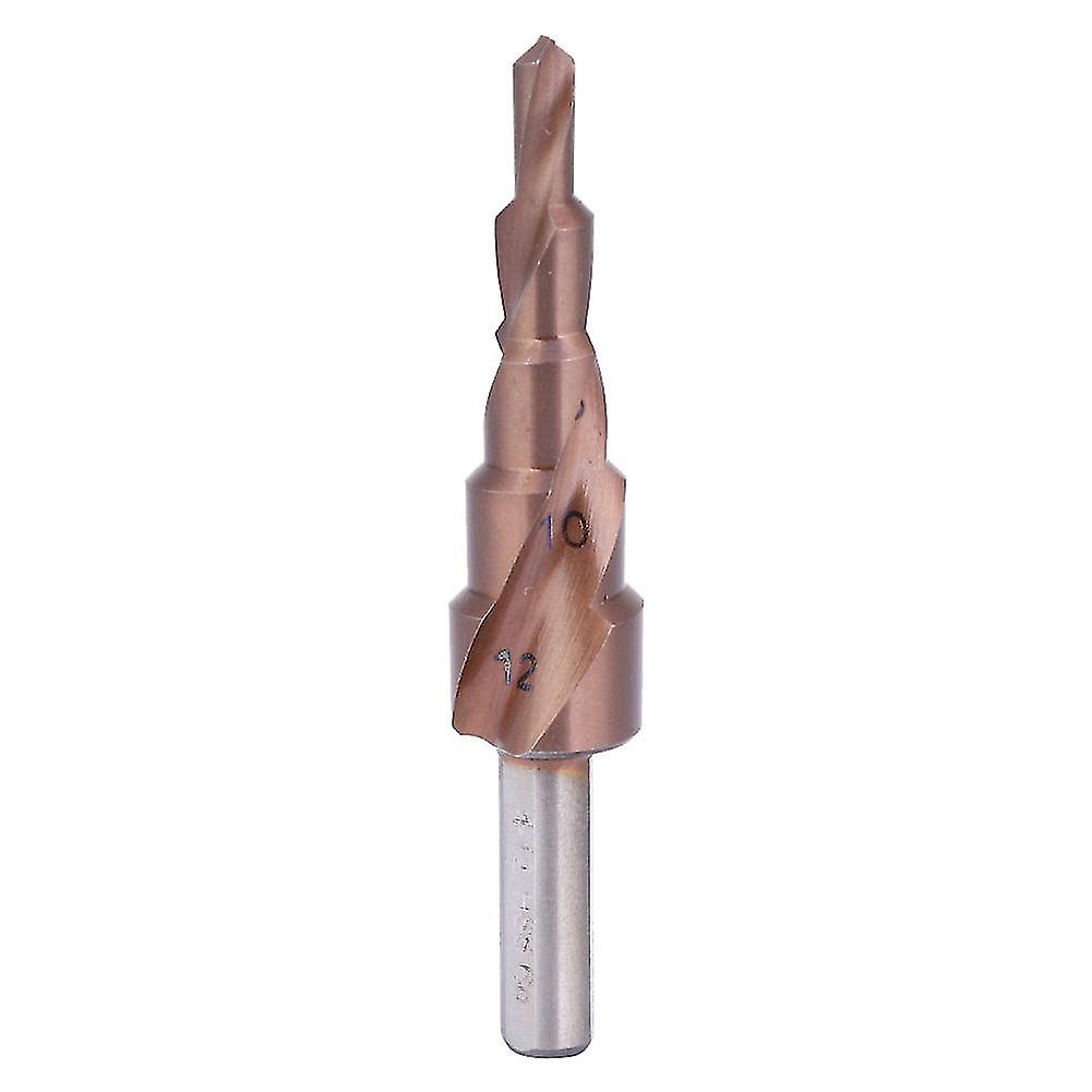 Step Drill Bit Cobalt Coating High Speed Steel M35 Triangular Shank Hole Opening Tool4-12(5 steps )