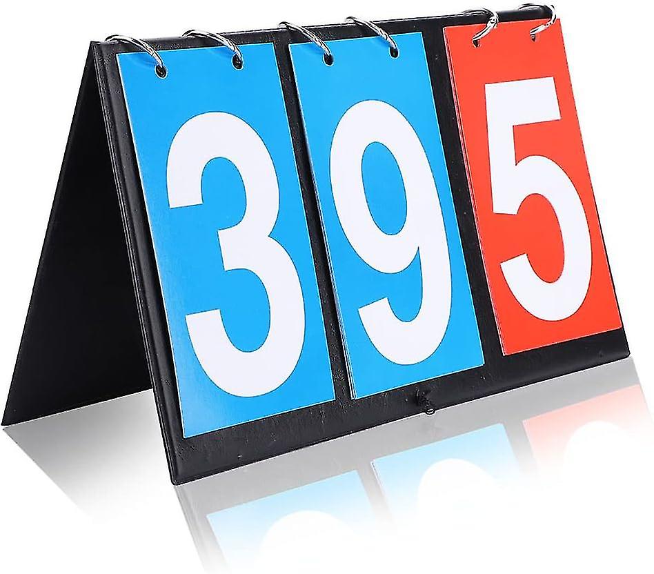 Sports Scoreboard 2/3/4 Digit Portable Flip Scoreboards Sports Score Board Table Top Score Counter Digital Scoreboard For Table Tennis Bas