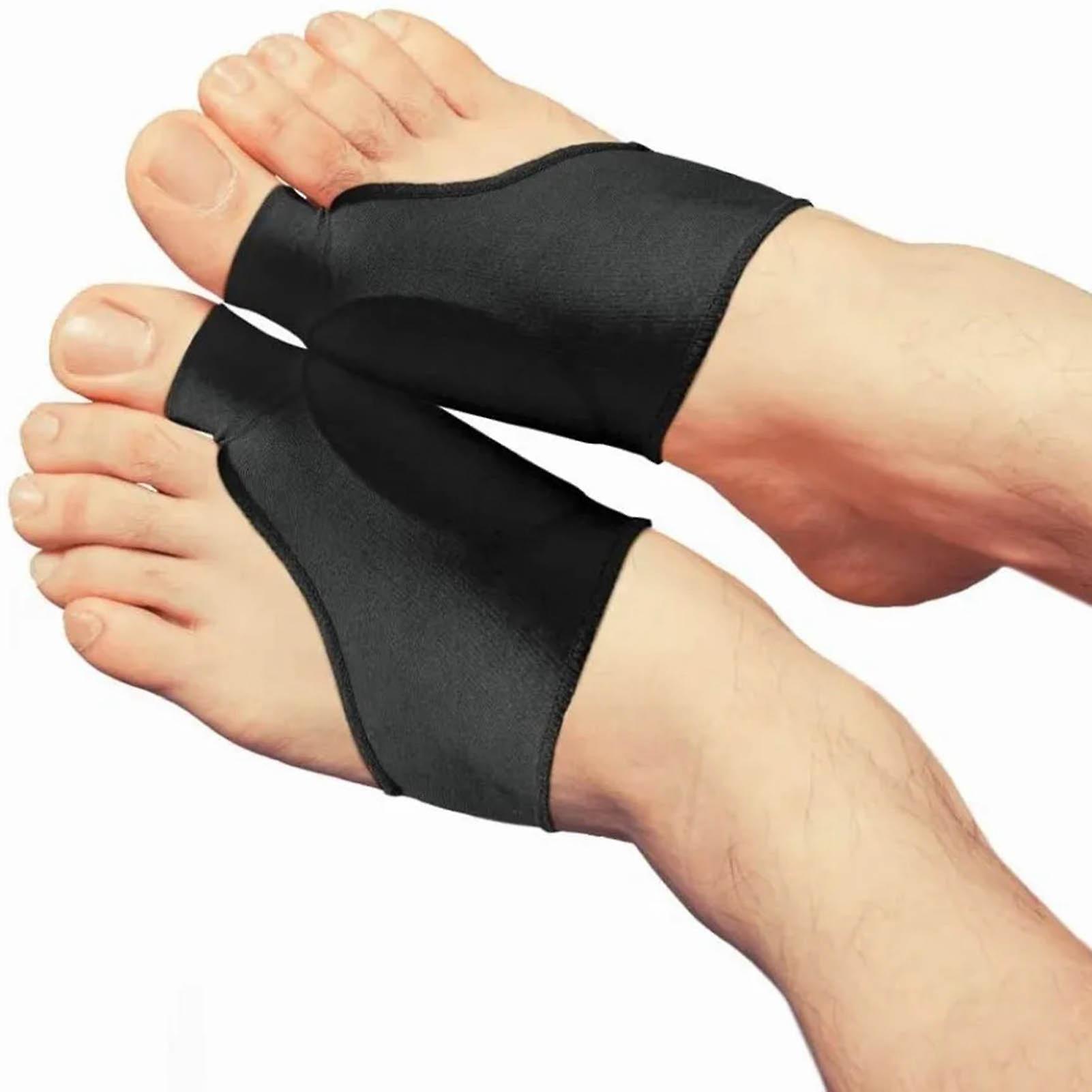 Bunion Corrector Sleeve Soft Stretchy Breathable Protective Support Big Toe Separator Sock for Men Women Black S (Size 35‑39)