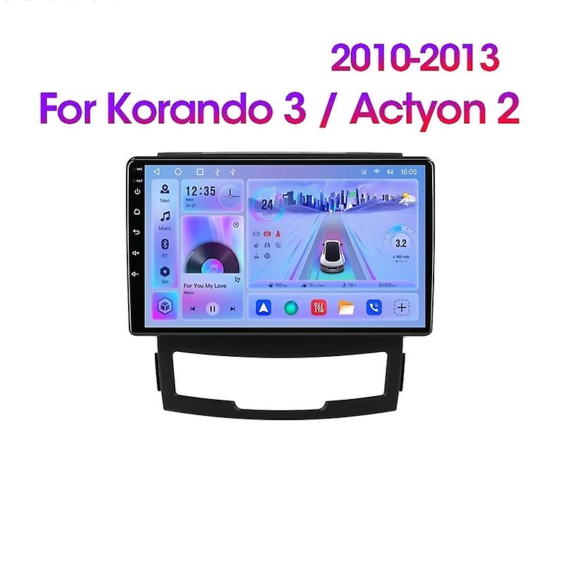Car Radio ForSsangYong Korando 3 Actyon 2 2010-2013 Stereo Multimedia Player Navigation 2din Carplay