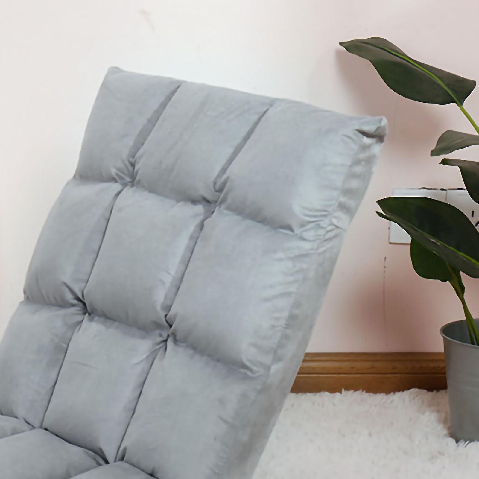 Foldable Adjustable Grey Floor Sofa Chair 4.01kg for Gaming