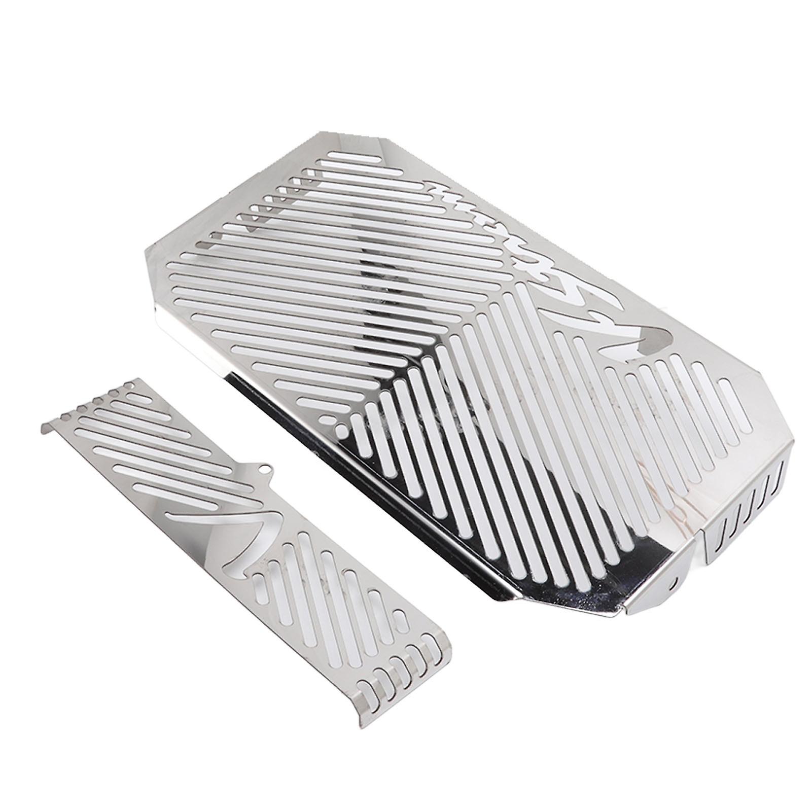 دراجة نارية خزان مياه شواية غطاء زيت المبرد استبدال حامي المبرد لسوزوكي DL650 V-STROM 2004-2010 فضي